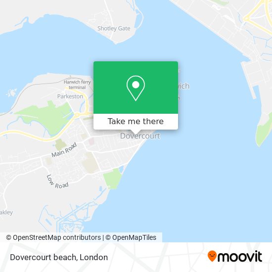Dovercourt beach map