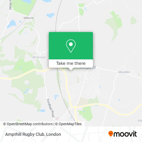 Ampthill Rugby Club map
