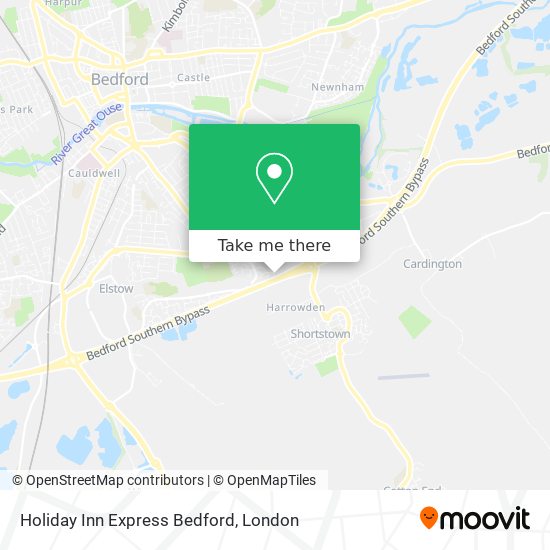 Holiday Inn Express Bedford map