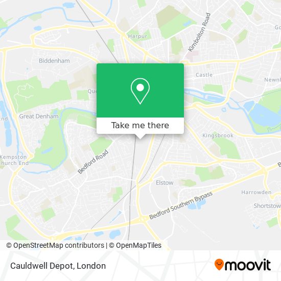 Cauldwell Depot map