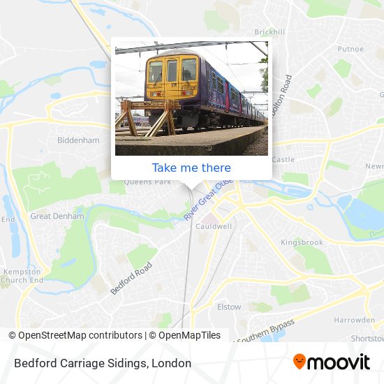 Bedford Carriage Sidings map
