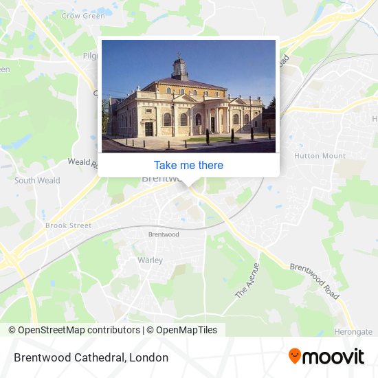 Brentwood Cathedral map