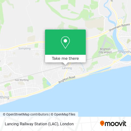 Lancing Railway Station (LAC) map