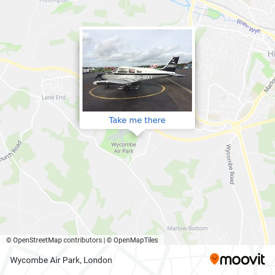 Wycombe Air Park map