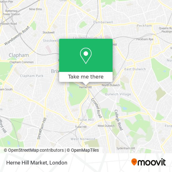 Herne Hill Market map