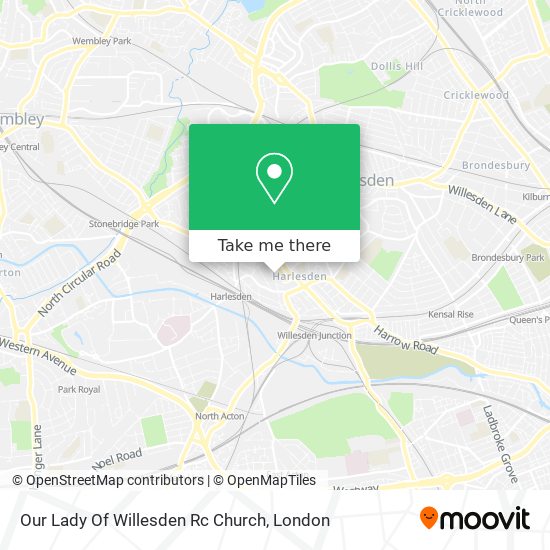 Our Lady Of Willesden Rc Church map
