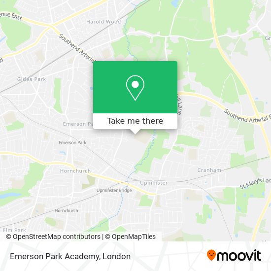 Emerson Park Academy map