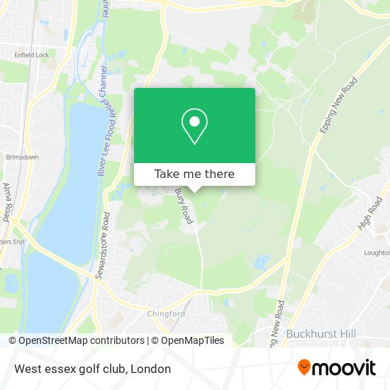 West essex golf club map