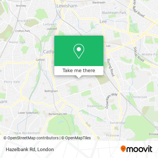 Hazelbank Rd map