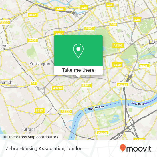 Zebra Housing Association map