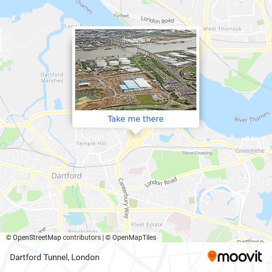 Dartford Tunnel map