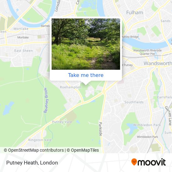 Putney Heath map