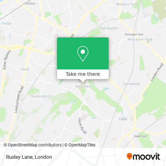 Ruxley Lane map
