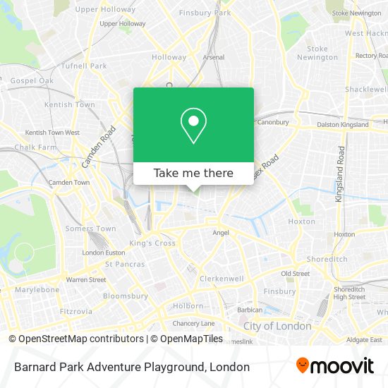 Barnard Park Adventure Playground map