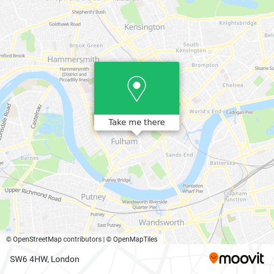 SW6 4HW map