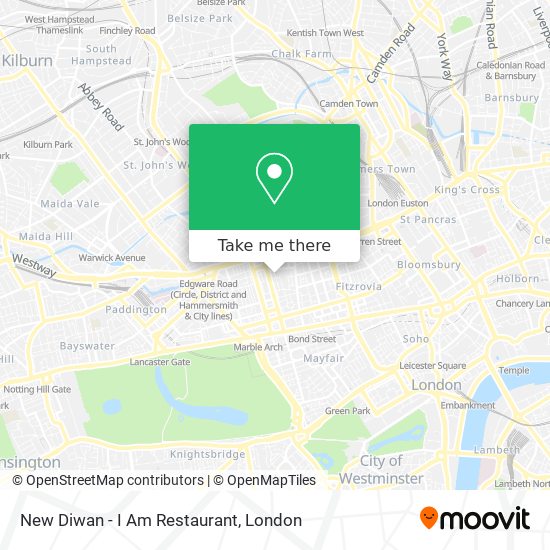 New Diwan - I Am Restaurant map