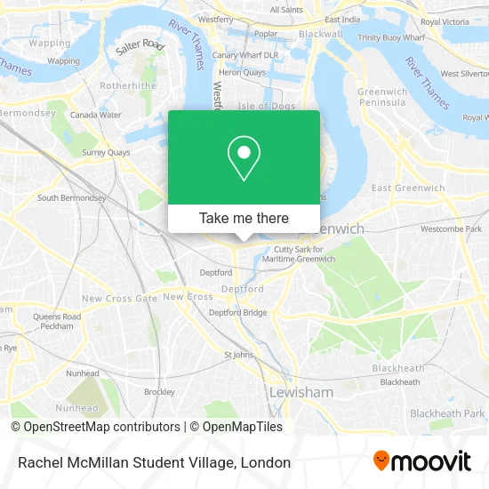 Rachel McMillan Student Village map