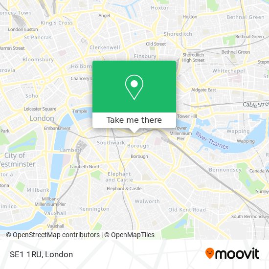 SE1 1RU map