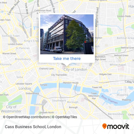 Cass Business School map