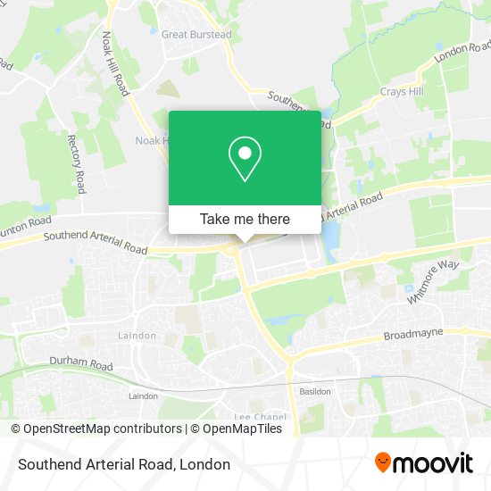 Southend Arterial Road map