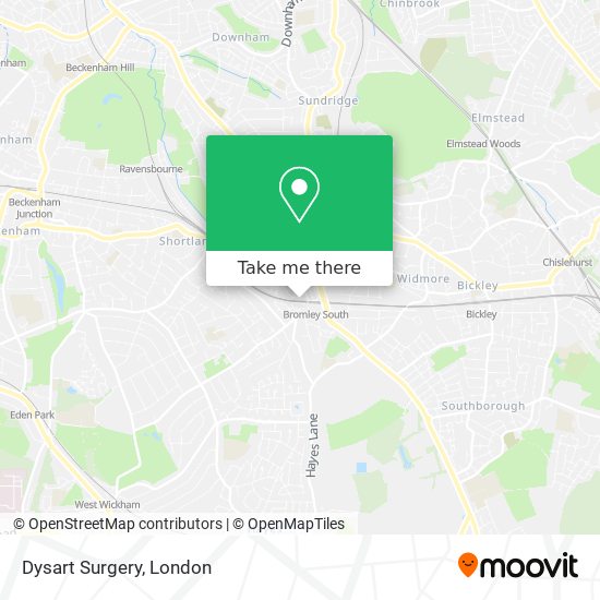 Dysart Surgery map