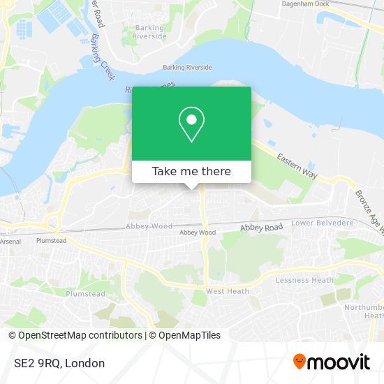 SE2 9RQ map