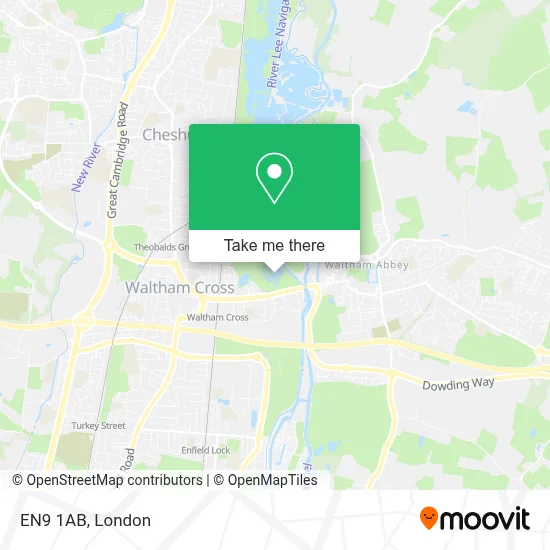 En9 Postcode Map How to Get to EN9 1AB in Broxbourne by Bus, Train or Tube?