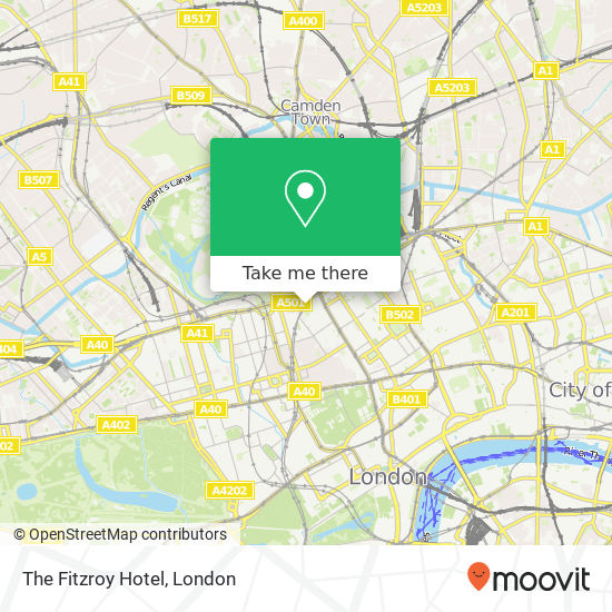 The Fitzroy Hotel map