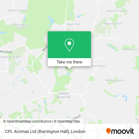 CPL Aromas Ltd (Barrington Hall) map