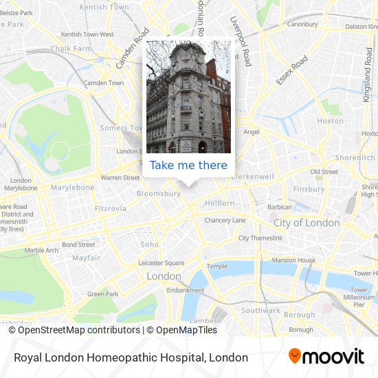 Royal London Homeopathic Hospital map