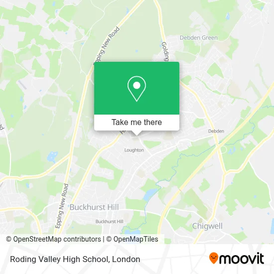 Roding Valley High School map