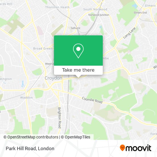 Park Hill Road map