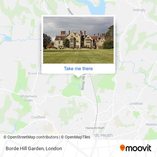 Borde Hill Garden map