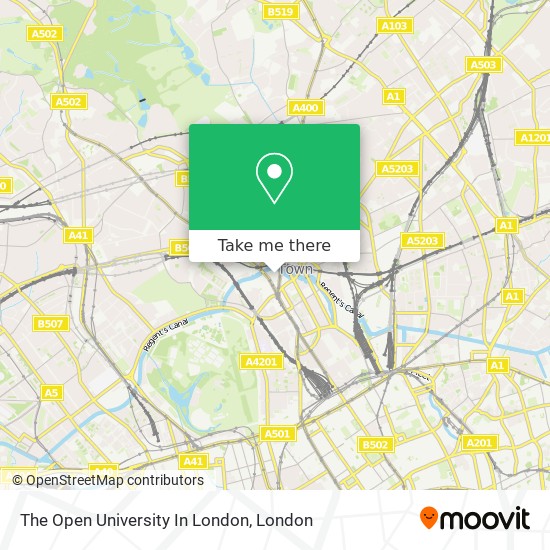 The Open University In London map