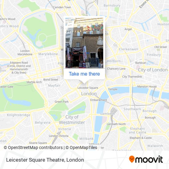 Leicester Square Theatre map