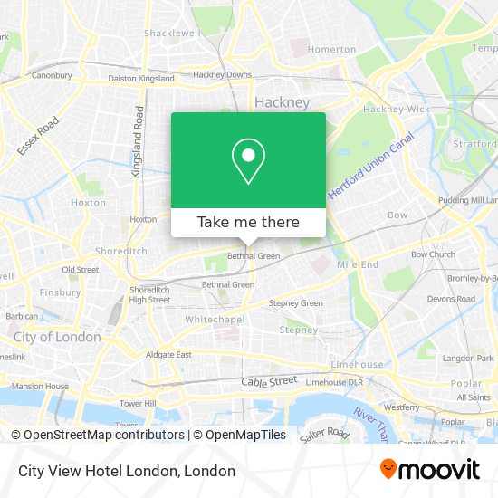 City View Hotel London map