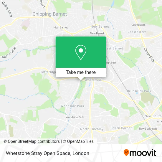 Whetstone Stray Open Space map