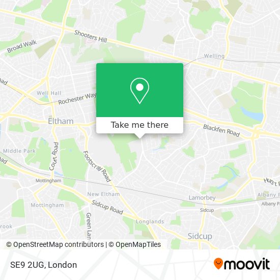 SE9 2UG map