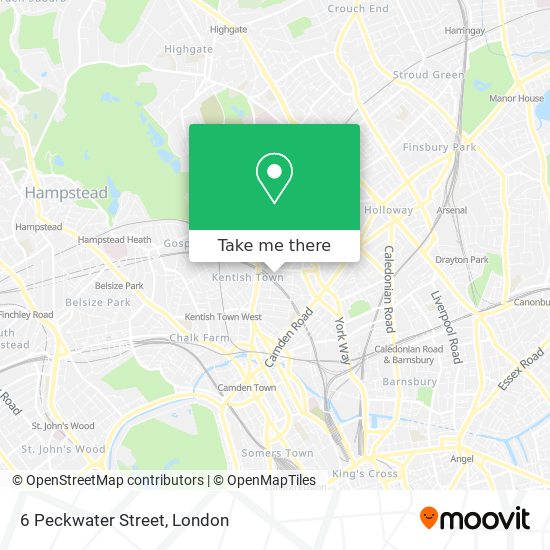6 Peckwater Street map