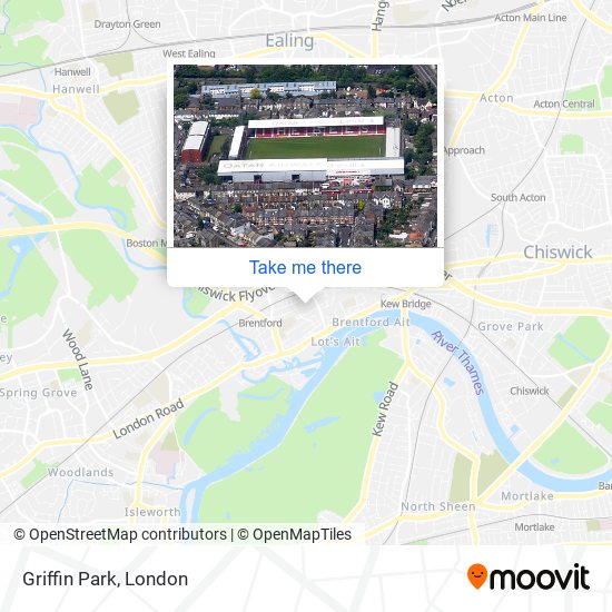 Griffin Park map