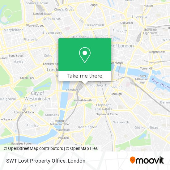 SWT Lost Property Office map