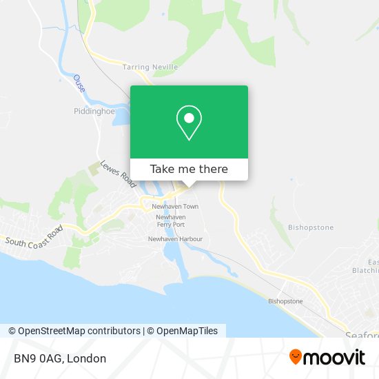 BN9 0AG map