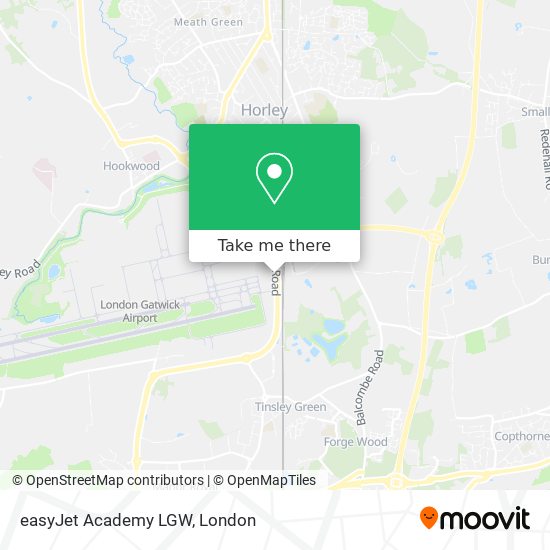 easyJet Academy LGW map