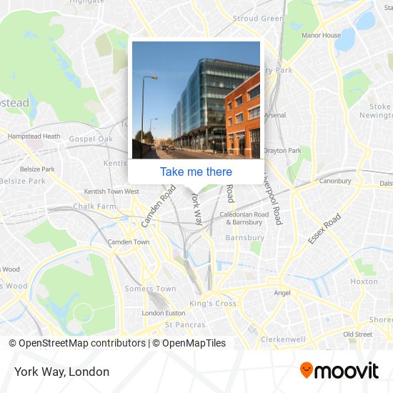 York Way map
