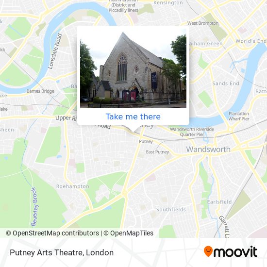 Putney Arts Theatre map