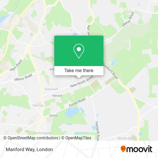 How to get to Manford Way in Hainault by bus, Tube or train?