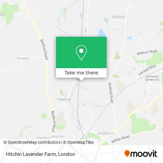 Hitchin Lavender Farm map