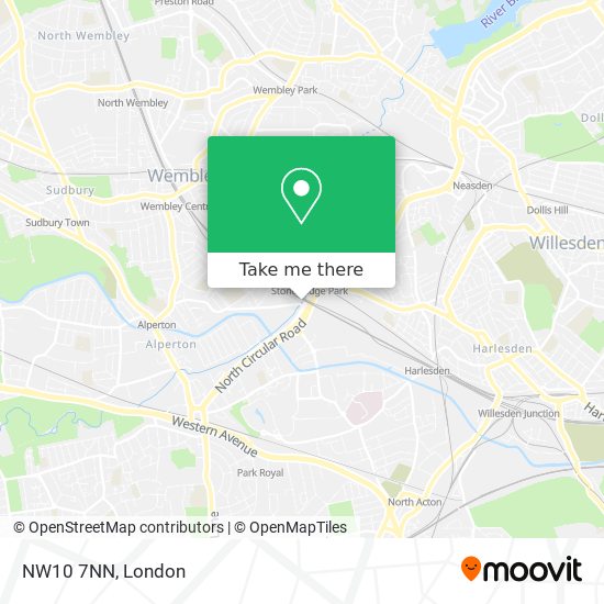 NW10 7NN map