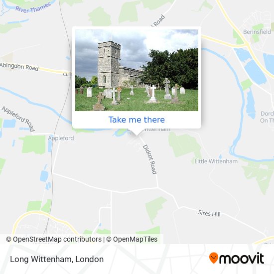 Long Wittenham map
