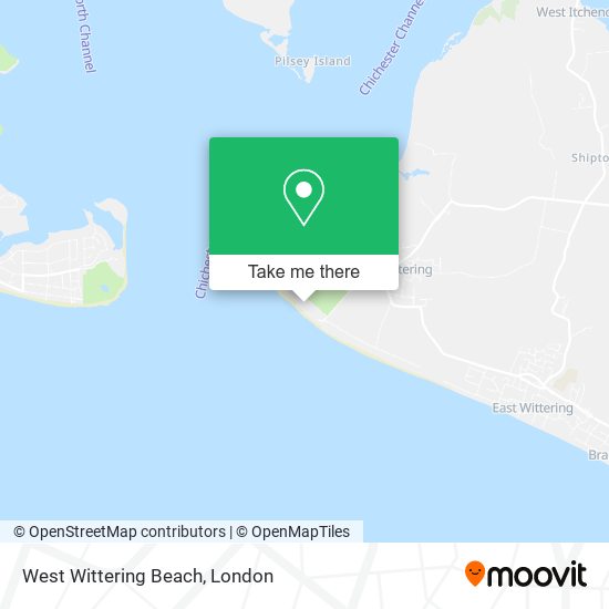 West Wittering Beach map